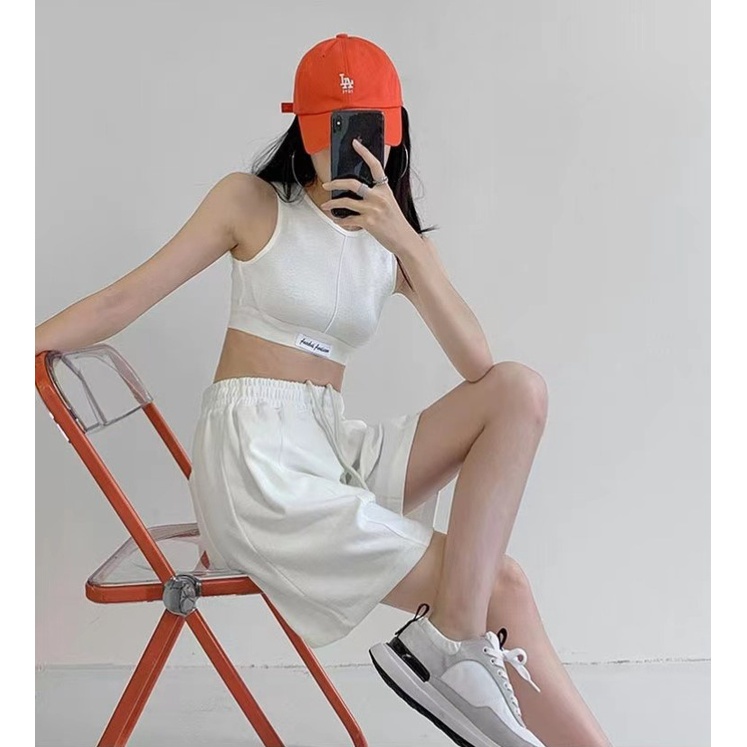 Xiaozhainv Quần Short Nữ Lưng Cao 5 Màu Thời Trang