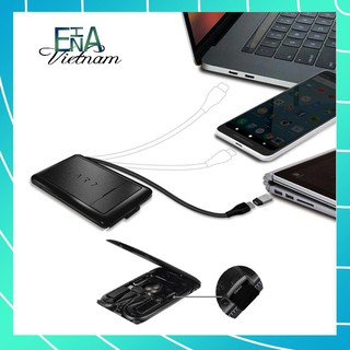 [ENHA] BỘ THẺ SẠC SIÊU MỎNG KHÔNG DÂY KABLE CARD TẶNG KÈM BỘ PHỤ KIỆN 5 MÓN SIÊU TIỆN LỢI