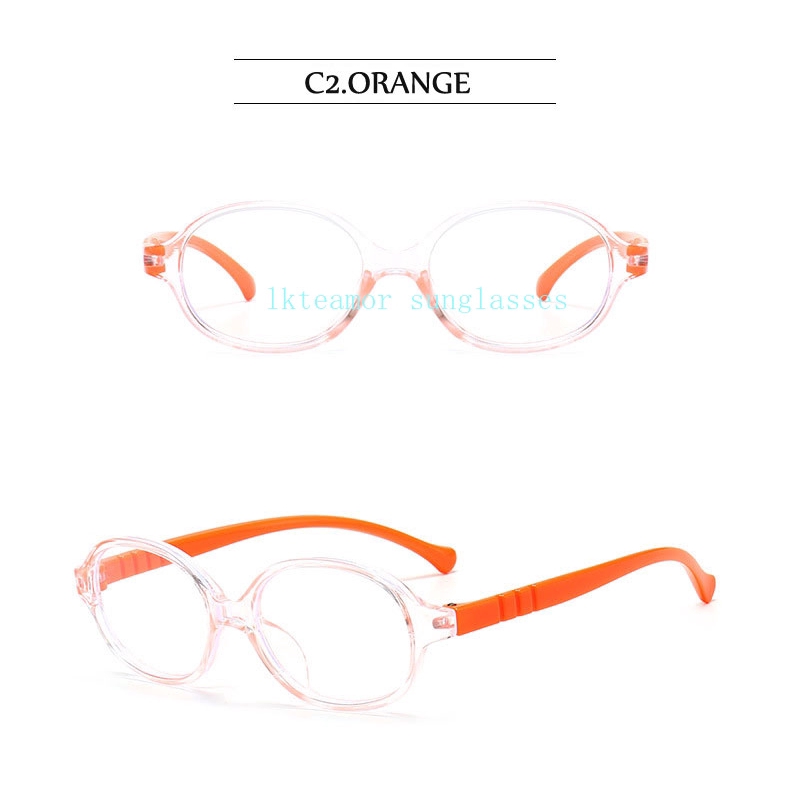 Mắt Kính Gọng Oval Chống Ánh Sáng Xanh Cho Bé