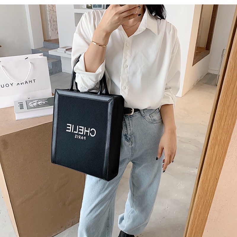 TÚI TOTE HÌNH CHỮ NHẬT ĐỨNG SIZE ĐẠI