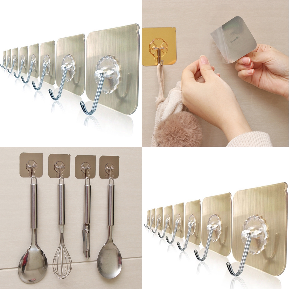 CONOPERY Bộ 5/10/15 cái móc dán tường treo đồ đa năng tiện dụng