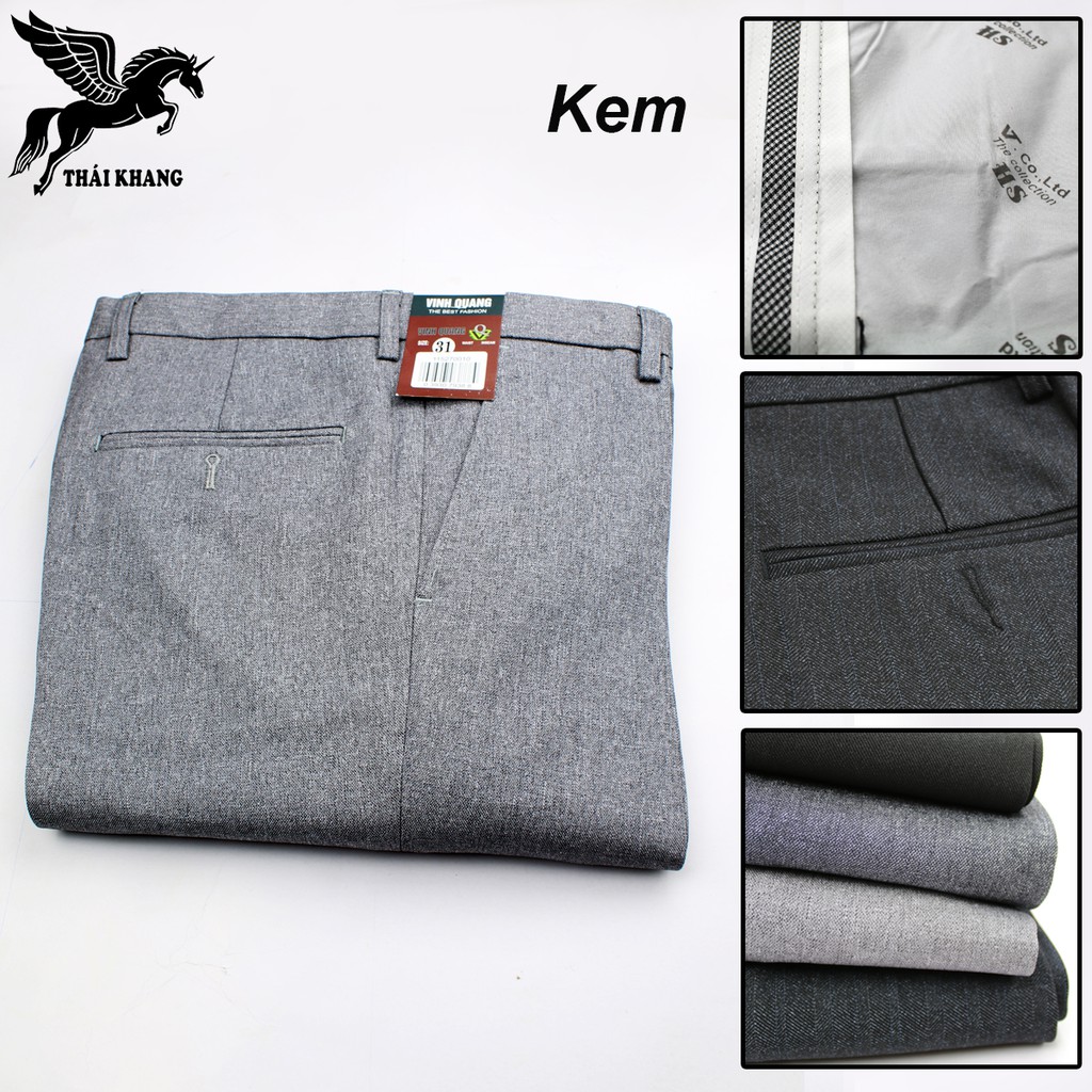 Quần tây nam trung niên cao cấp vải dày không ra màu quần tây công sở size 50-85kg | BigBuy360 - bigbuy360.vn