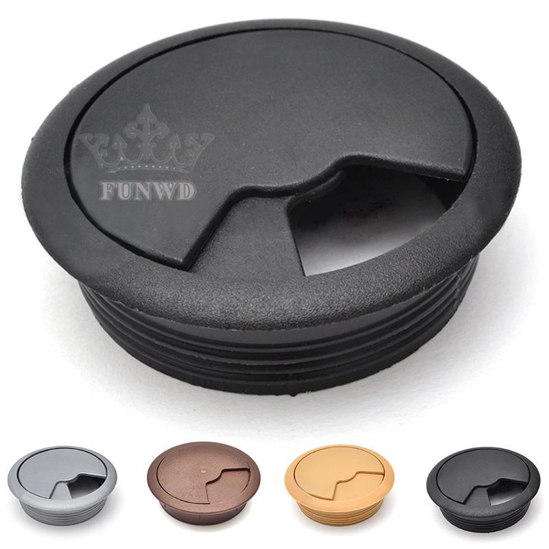 Nắp xoay nhựa đậy lỗ luồn dây cáp trên mặt bàn 60mm/80mm