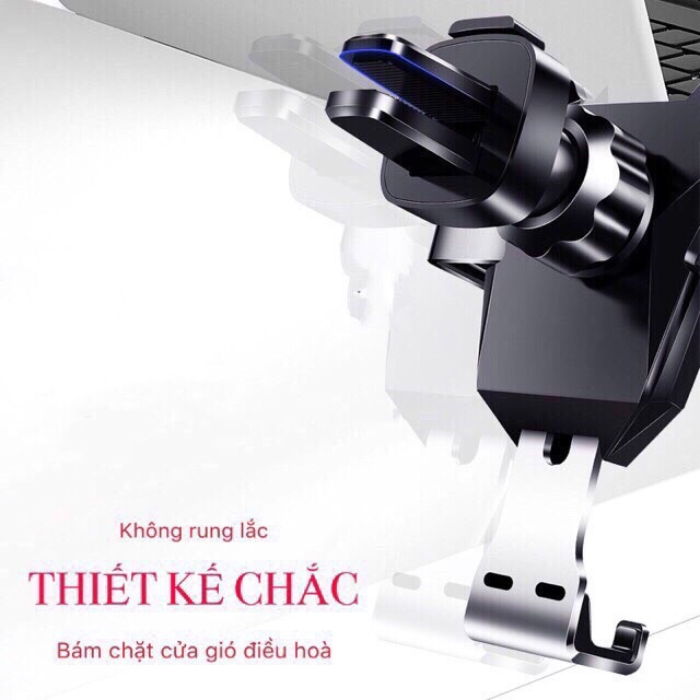 Giá đỡ-kẹp điện thoại cài khe cửa gió điều hoà xe hơi, ô tô bằng kim loại | BigBuy360 - bigbuy360.vn