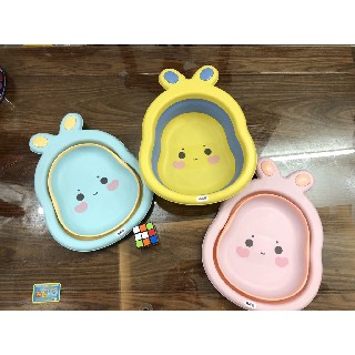 Chậu rửa mặt gấp gọn hình thỏ đáng yêu cho bé