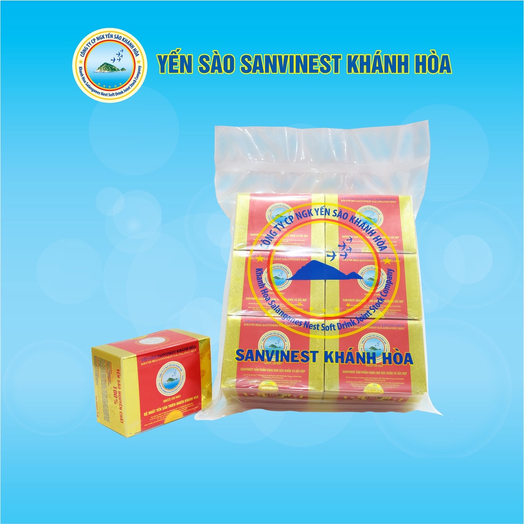 [Lốc 6 hộp] Yến sào Sanvinest Khánh Hòa chính hiệu tinh chế hộp 3g - V503L6