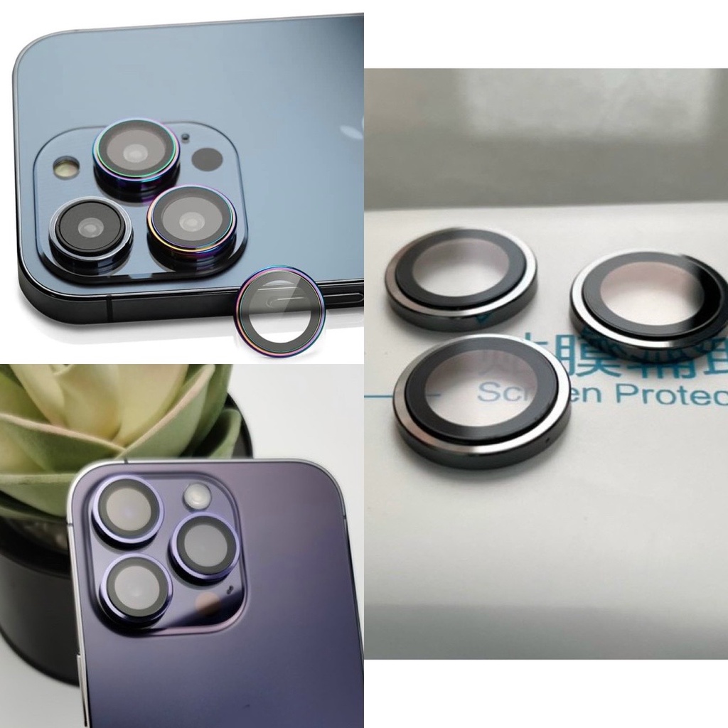 Khung bảo vệ camera cho IP 14 Promax / 14 Pro / 14 Plus / 14 / 13 Promax / 13 Pro / 13 chính hãng Kuzoom dễ dán