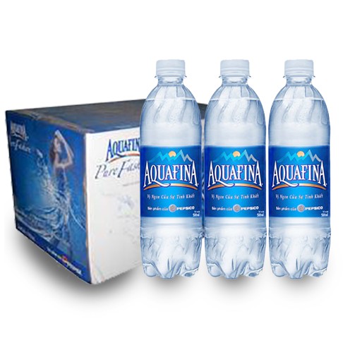Nước Suối Tinh Khiết AQUAFINA - Thùng 24 chai 500ML