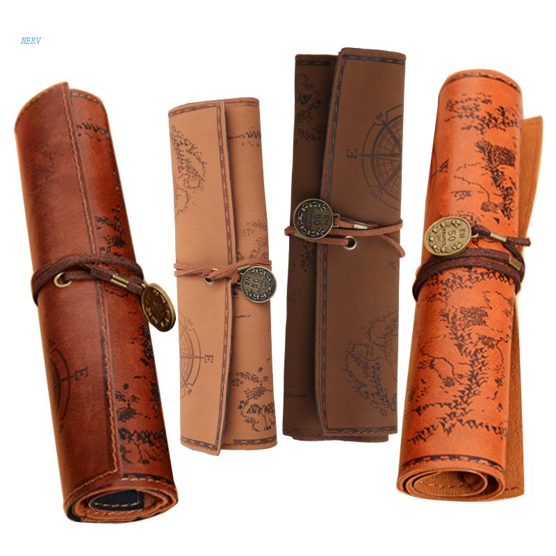 Túi Đựng Bút Bằng Da Mềm Phong Cách Vintage
