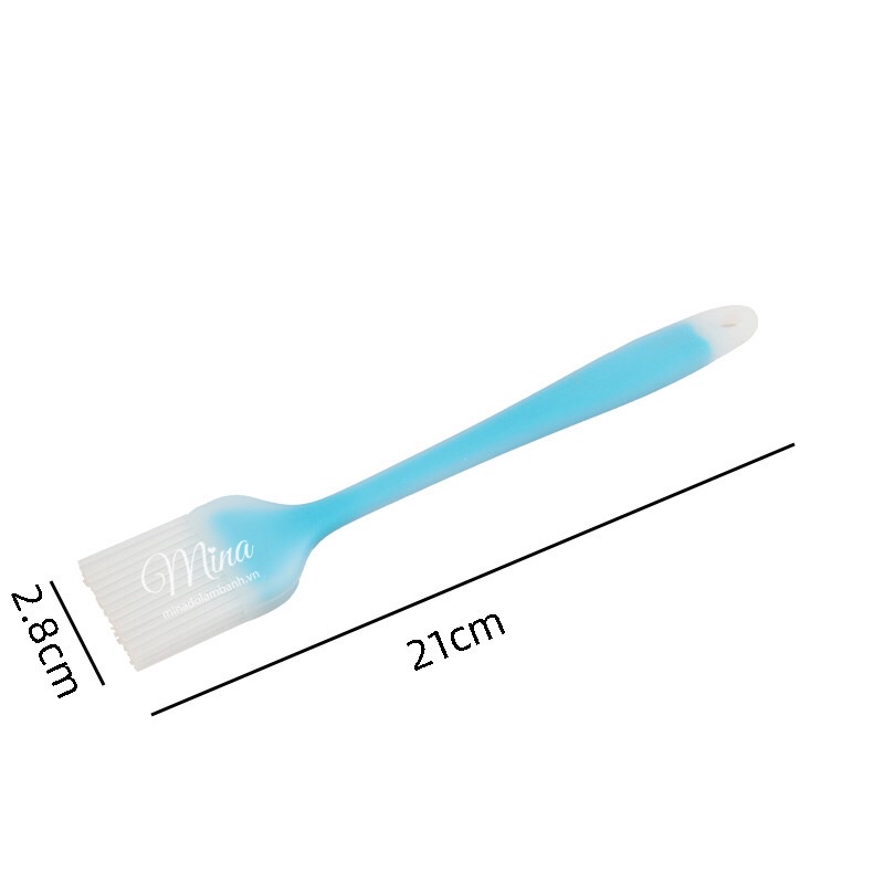Chổi Silicone Cán Trong 21cm