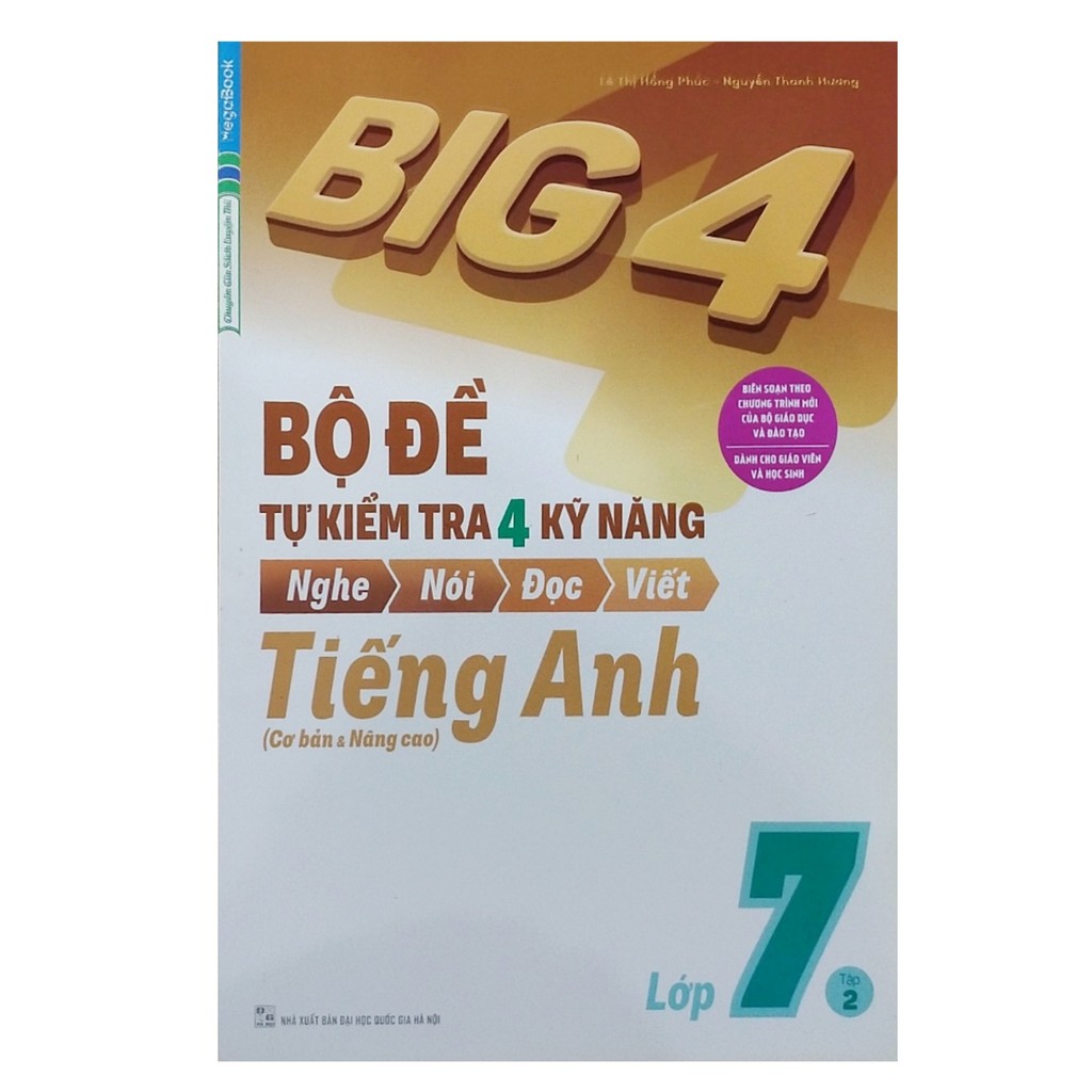 Sách - Big 4 bộ đề tự kiểm tra 4 kỹ năng tiếng anh lớp 7 tập 2
