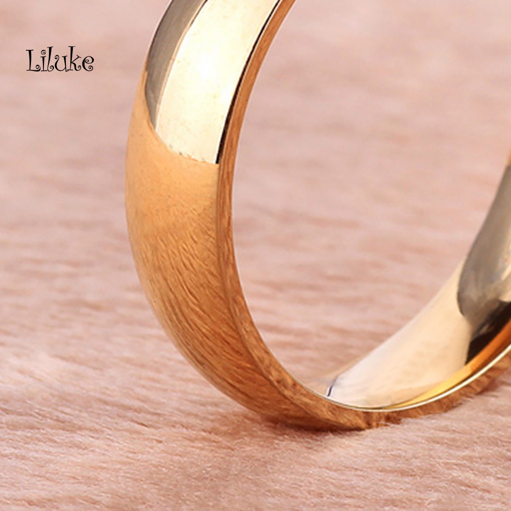 Nhẫn Unisex Trơn Đơn Giản Với 2 Màu Sắc Chọn Lựa