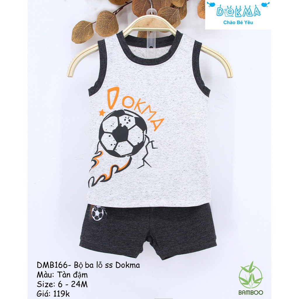 Dokma - Bộ sơ sinh ba lỗ cho bé 6-24m DMB166