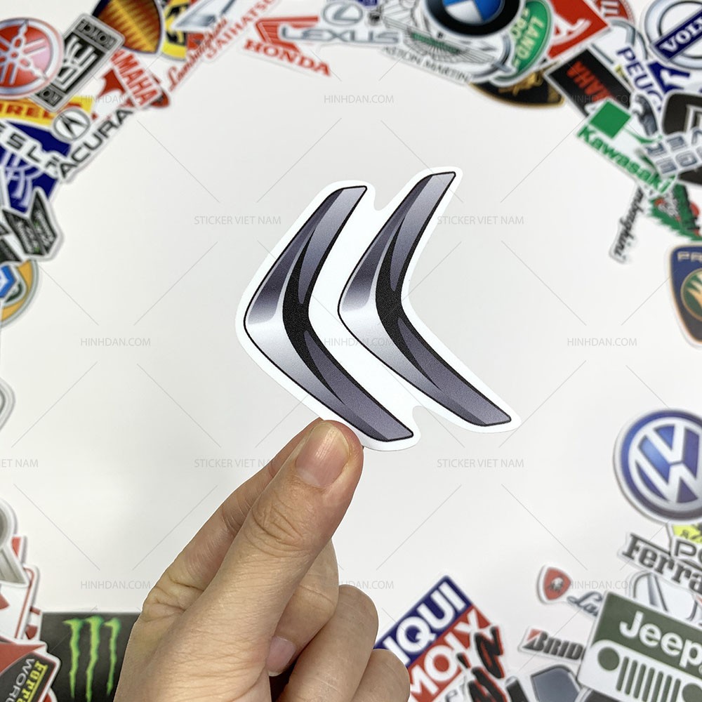 Sticker  LOGO SIÊU XE Hình Dán Decal Chất Lượng Cao Chống Nước Trang Trí Xe, Laptop, Nón Bảo Hiểm, Máy Tính