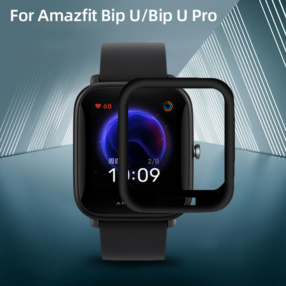 Kính Cường Lực Bảo Vệ Màn Hình 3d Cho Xiaomi Huami Amazfit Bip U / Pop / Bip U Pro / Pop Pro