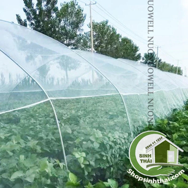 [ 1 mét ] Lưới mùng trắng, lưới chặn côn trùng - lưới chống muỗi - lưới bảo vệ cây trồng - khổ 1,15m