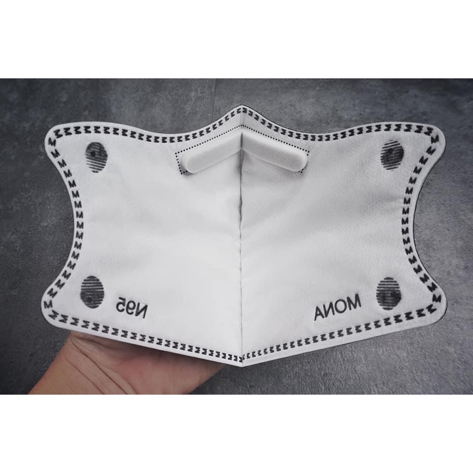 Khẩu Trang Bảo Hộ Mona Mask Tiêu Chuẩn N99 Ngăn Đến 99% Hạt Bụi Siêu Mịn Có Kích Thước Từ 0,3 Mircromet