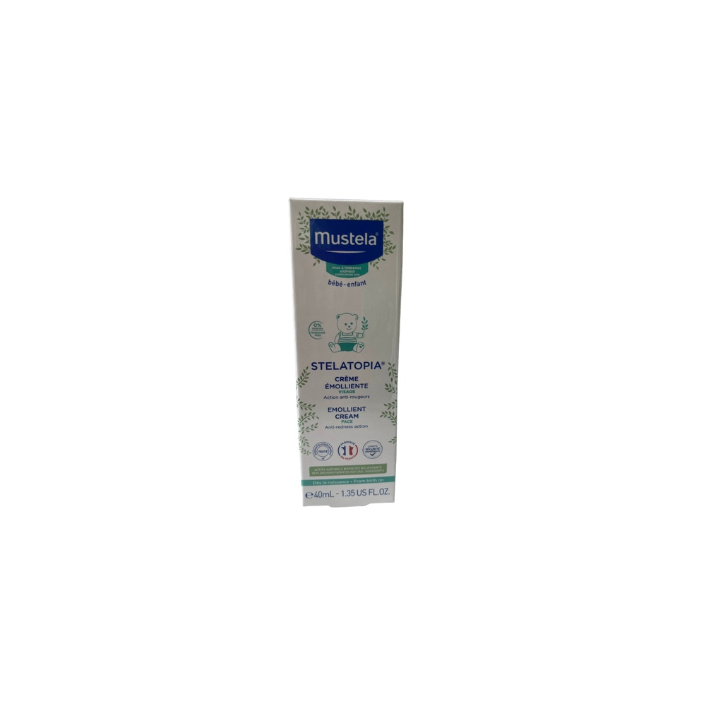 Kem dưỡng da mặt dành cho da chàm Mustela STELATOPIA EMOLLIENT CREAM FACE 40ml