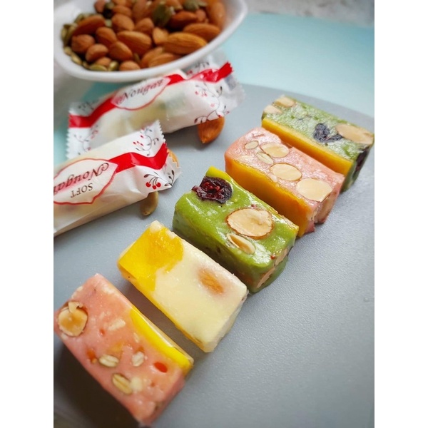 KẸO NOUGAT HEALTHY  mix vị HỦ 250g