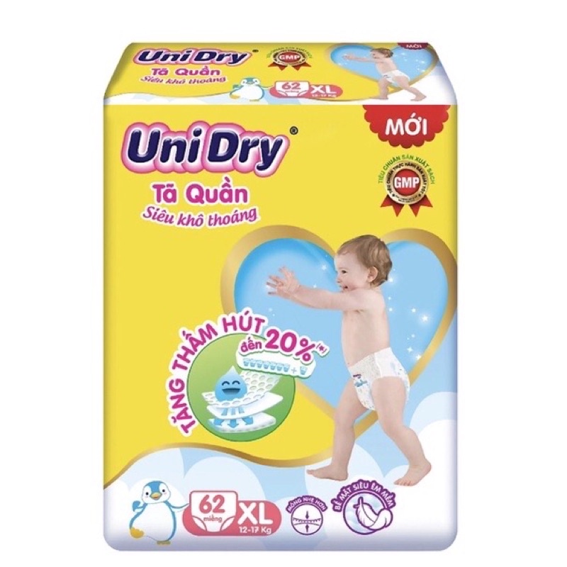 TÃ - BỈM QUẦN UniDry M74/ L68/ XL48/ XXL44 mẫu mới