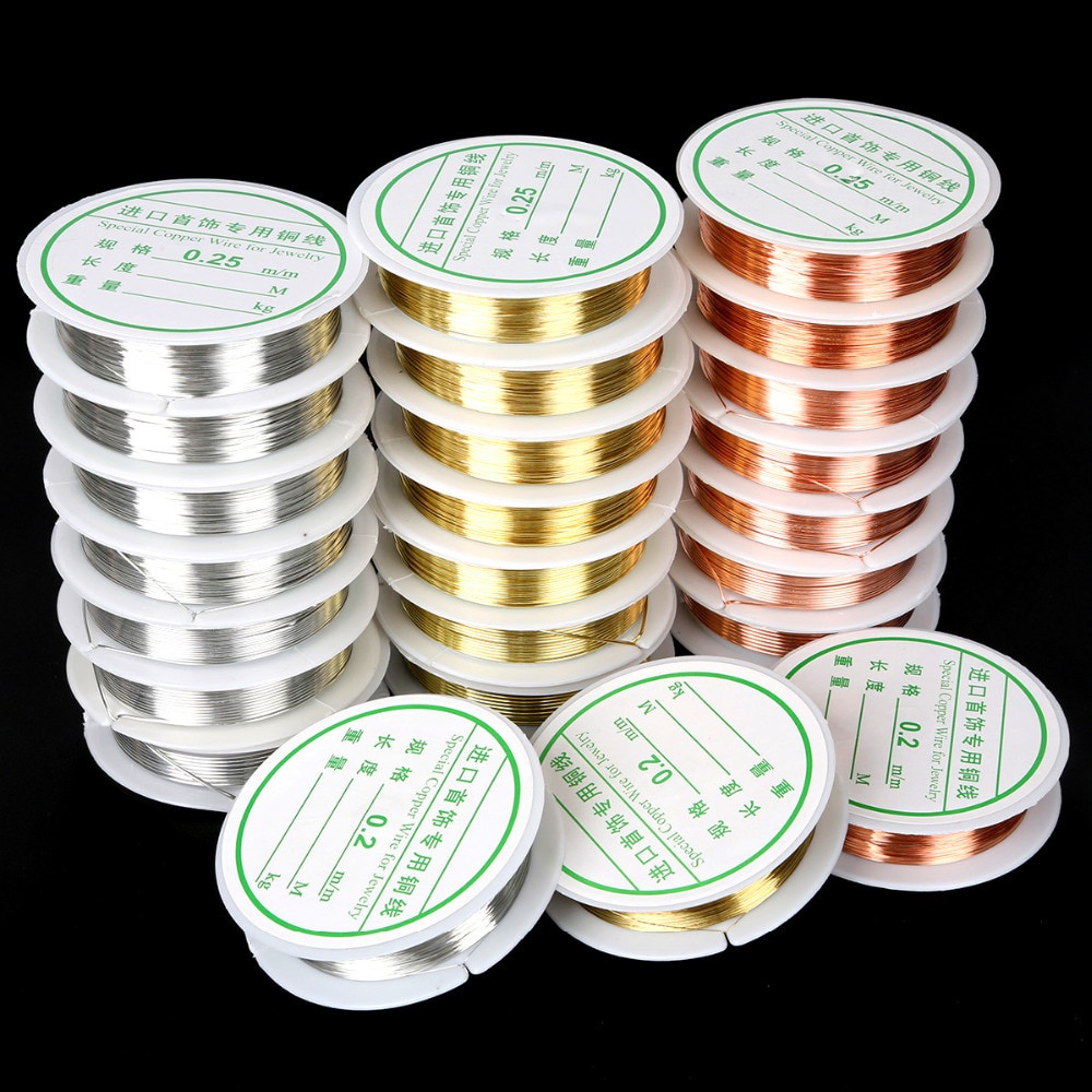 Cuộn dây hợp kim đồng 0.3/ 0.4/ 0.5/ 0.6/ 0.8/ 1mm dùng làm đồ trang sức thủ công