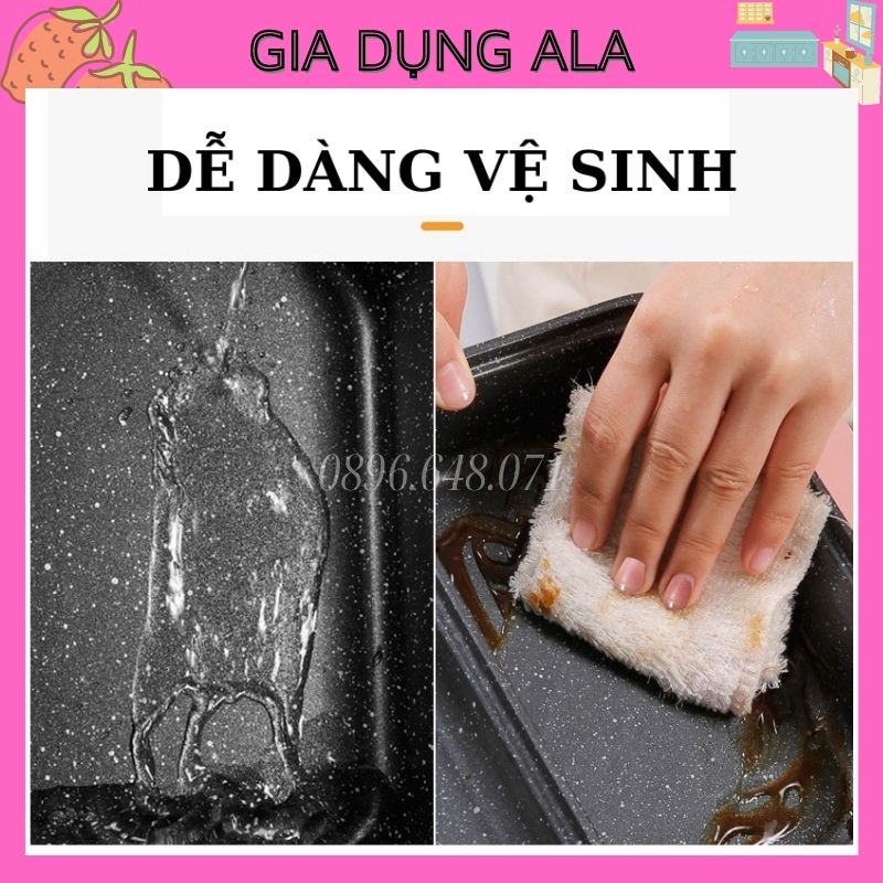 Bếp Lẩu Nướng 2 In 1 Đa Năng Mini 2 Ngăn Hàn Quốc Không Khói, Nồi Lẩu Nướng Điện 2 Trong 1