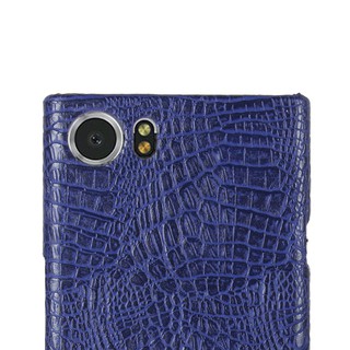 For BlackBerry KEYone Case Luxury Vintage Crocodile Pattern PU Leather