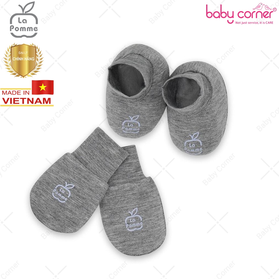 Set Bao Tay Bao Chân Bamboo Bo Ống La Pomme Cho Bé