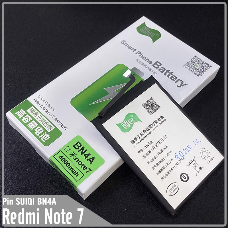 Pin Suiqi Li-ion thay thế cho Xiaomi Redmi Note 7 (BN4A) 4000mAh