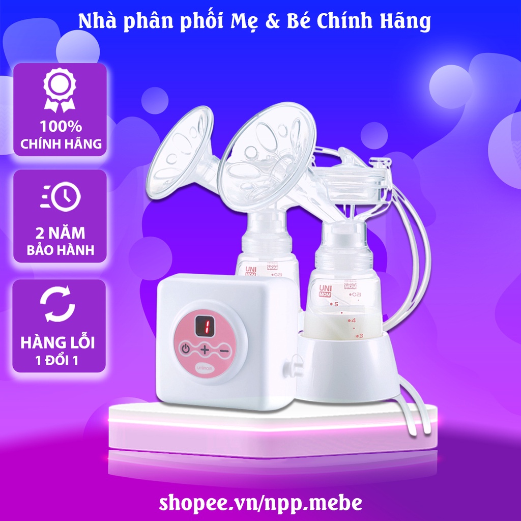 Máy hút sữa Unimom điện đôi / đơn Allegro - có matxa và kích sữa/ điều chỉnh lực hút