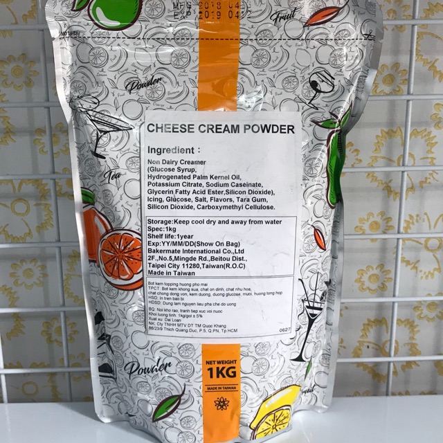 Bột lớp sữa phô mai đài loan