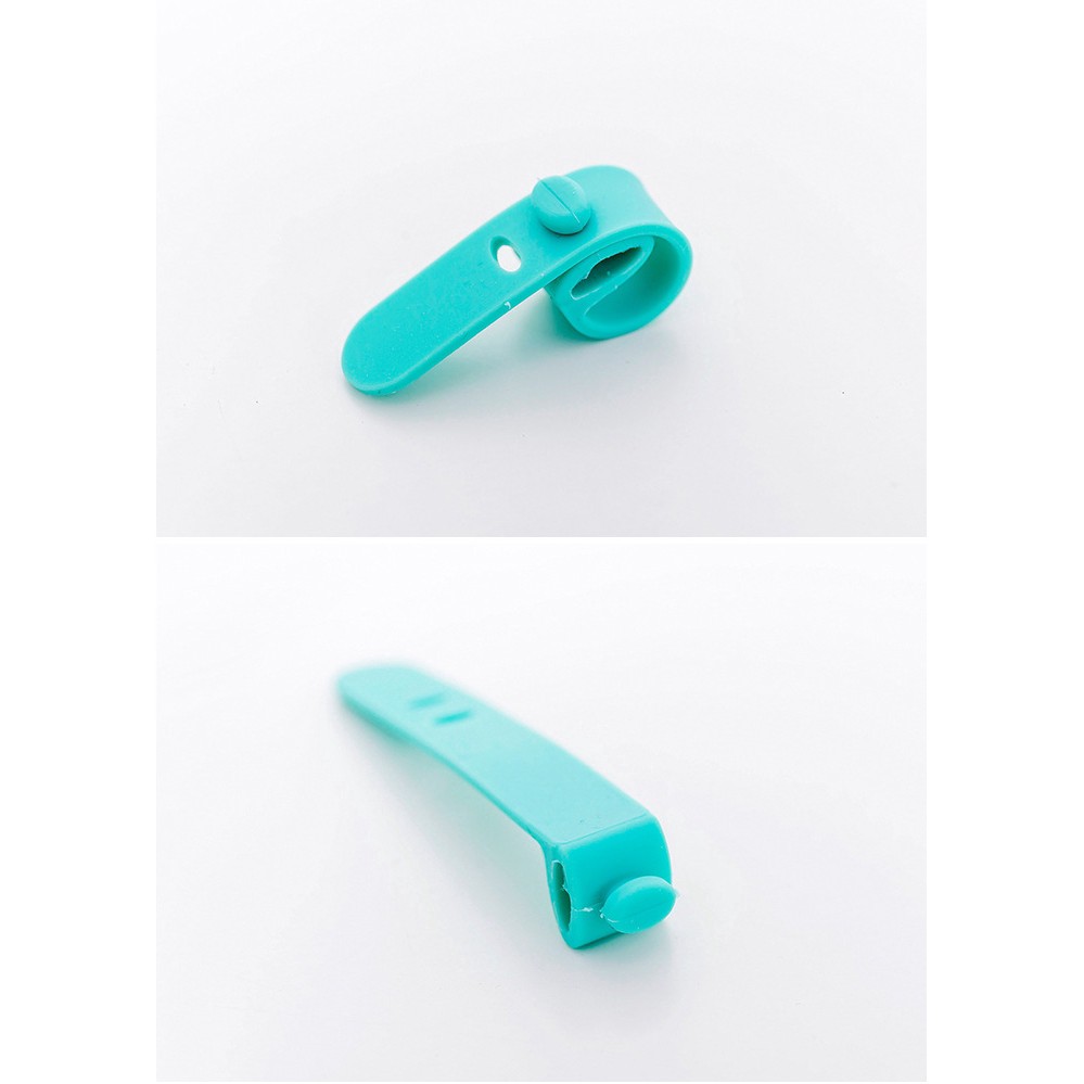 Set 2 Kẹp Cố Định Dây Cáp Bằng Silicone Tiện Dụng Cho Điện Thoại/Tai Nghe