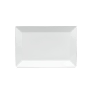 Đĩa Sứ Trắng Hình Chữ Nhật Lá 25 x 17 Cm Minh Long I - Dòng Daisy