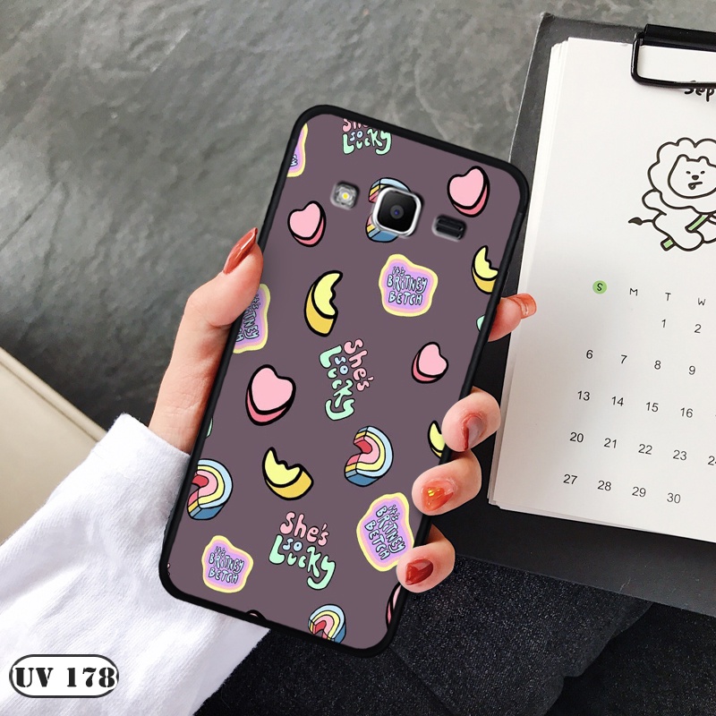 Ốp lưng  Samsung Galaxy J2 Prime / G530 - Lưng nhám viền dẻo in 2D