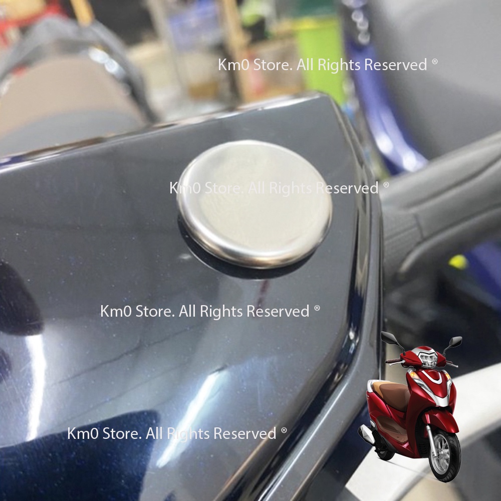 01 Nắp Chụp Chân Gương LEAD Mặt Inox Đế Nhựa