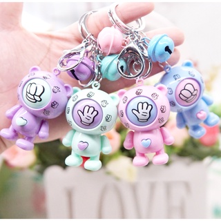 Móc khóa đồ chơi oản tù tì có chuông dễ thương cute