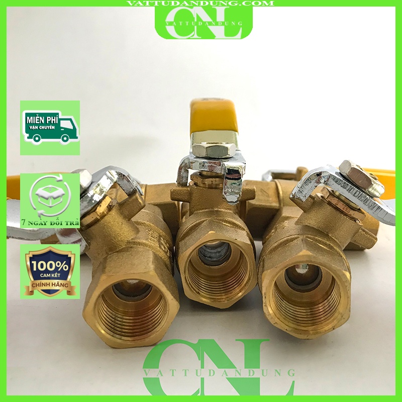 Van đồng bi ITALY DN10 3/8 - Ren 17mm -Van bi tay gạt khoá nước bằng trục bi xoay 90 độ - Đồng thau