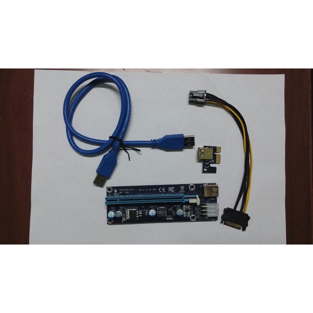 DÂY RISER PCIe 1X TO 16X USB 3.0 VER 009S