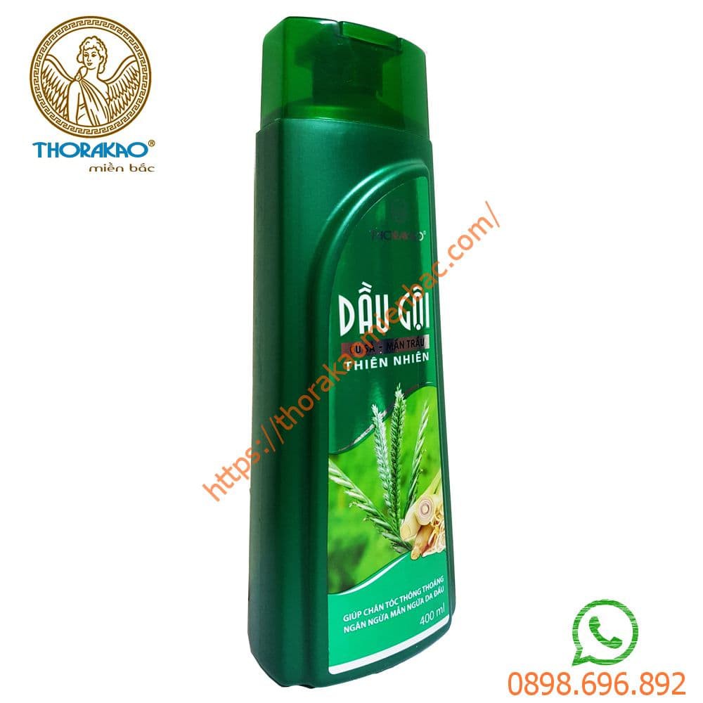 Dầu gội củ sả mần trầu ngăn rụng tóc Thorakao 400ml