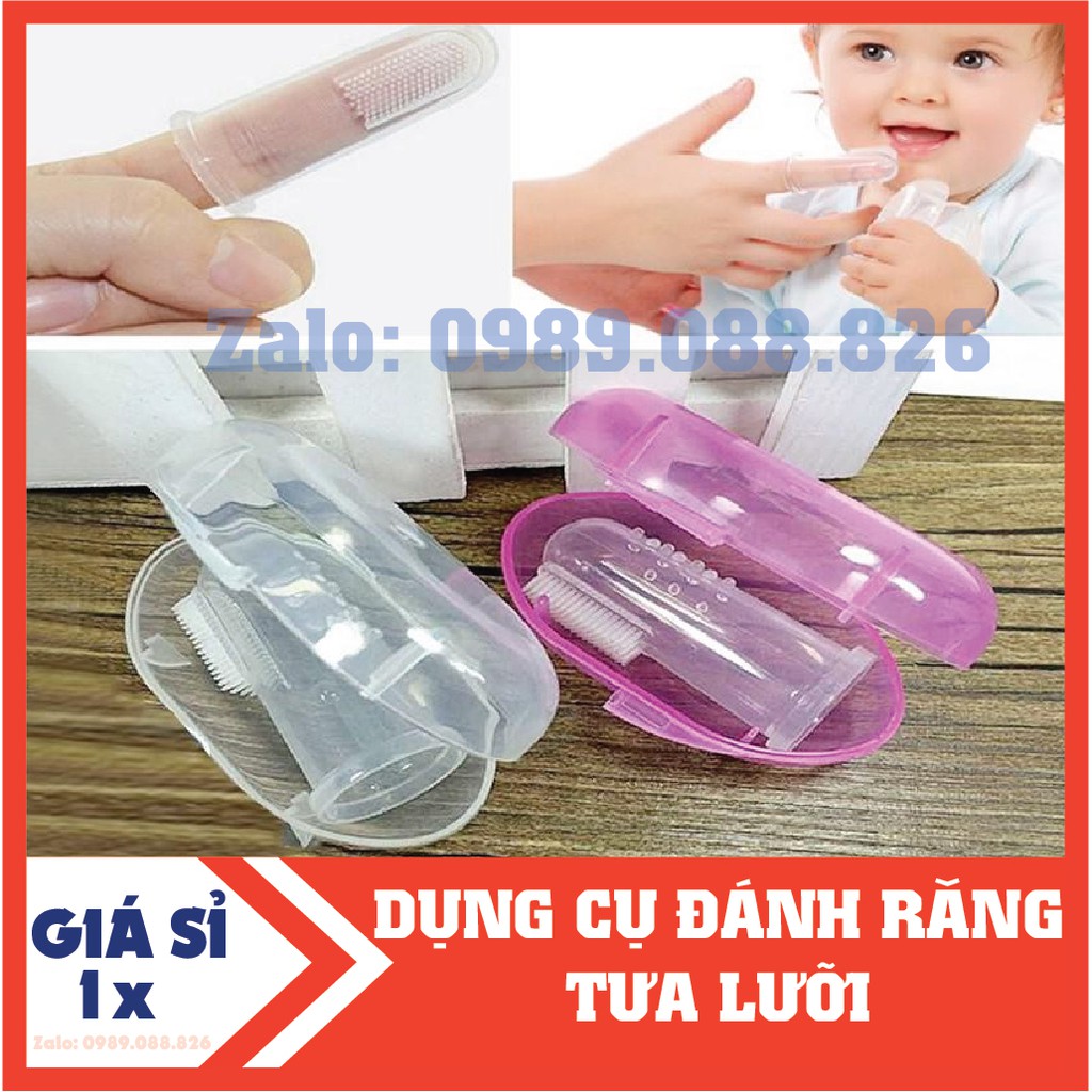 Dụng cụ đánh tưa lưỡi,đánh răng cho bé.