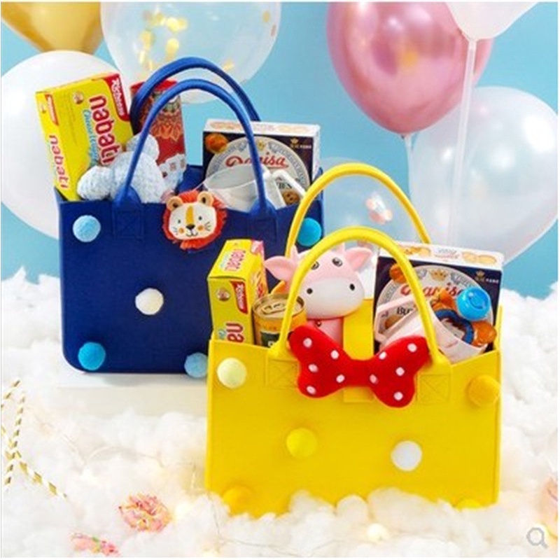 Túi Xách Tay Bằng Vải Nỉ Dễ Thương Cho Bé Gylb363