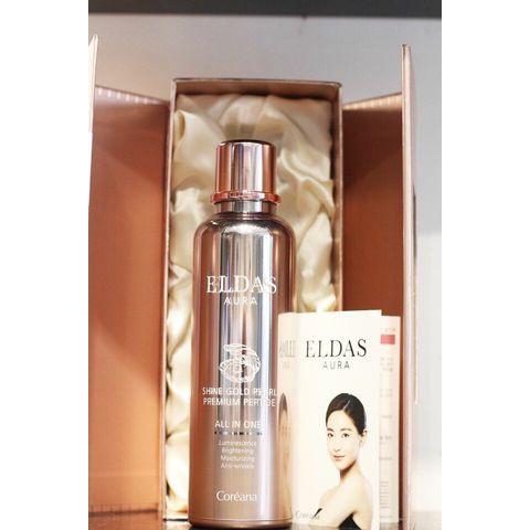 SERUM TẾ BÀO GỐC  Eldas Aura Coreana Shine Gold Pearl Premium Peptide 100ml