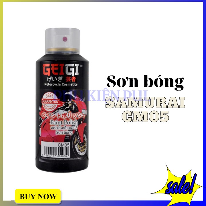 Sơn xịt đánh bóng màu sơn Samurai chính hãng cm05