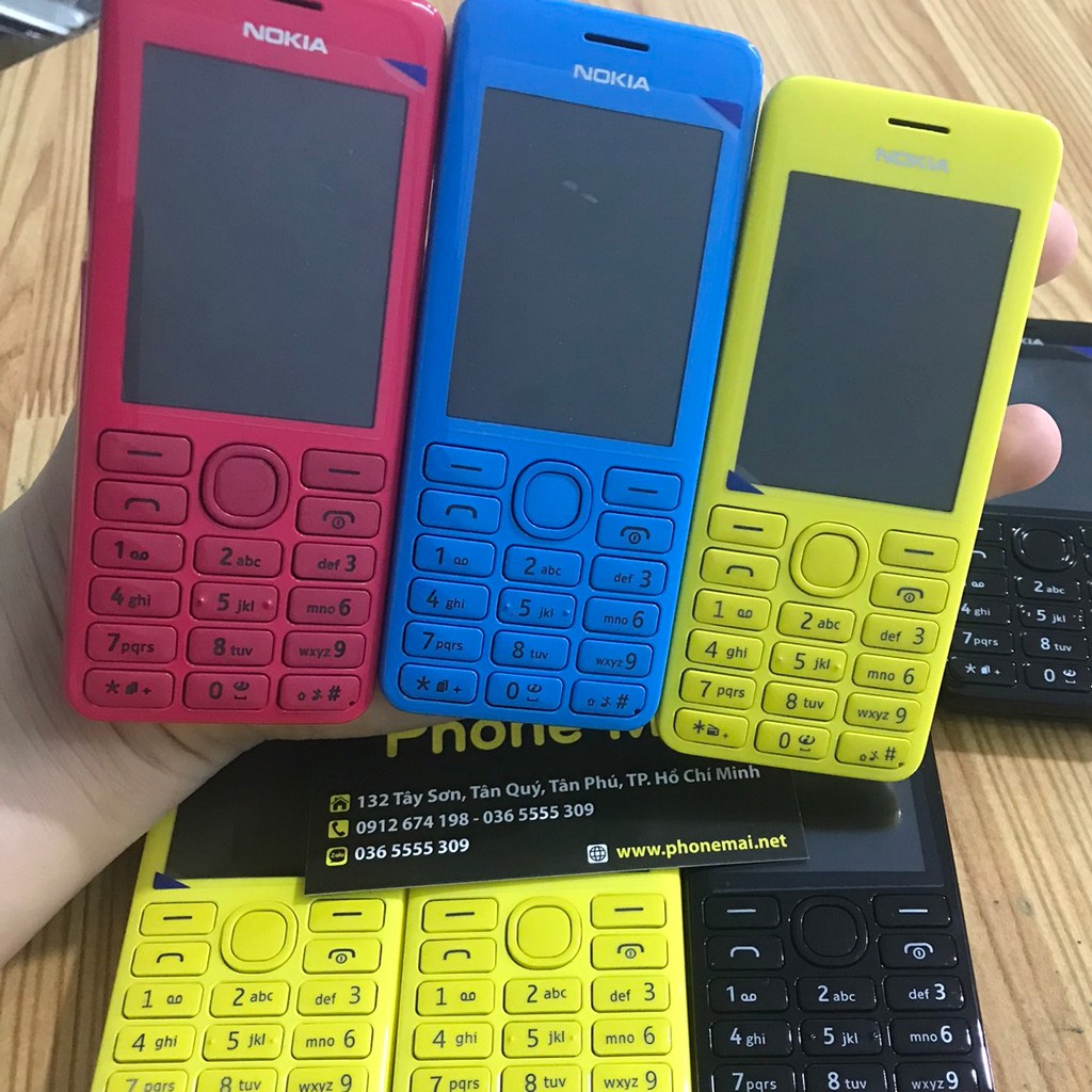 Điện Thoại Nokia 206 Chính Hãng Loa To,Nghe Gọi Rõ Ràng - Bảo Hành 12 Tháng