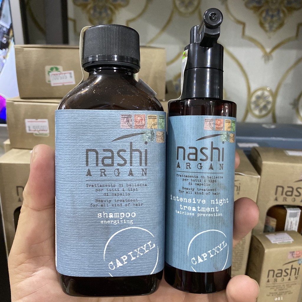 🇮🇹Nashi-Italia🇮🇹 Gội và xịt chống rụng tóc 7 ngày Capixyl Energizing Nashi Argan ( Italia)