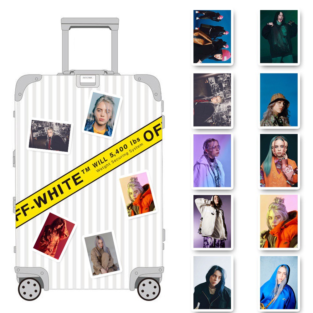 Set 25 Miếng Dán Chống Thấm Nước Hình Ca Sĩ Billie Eilish