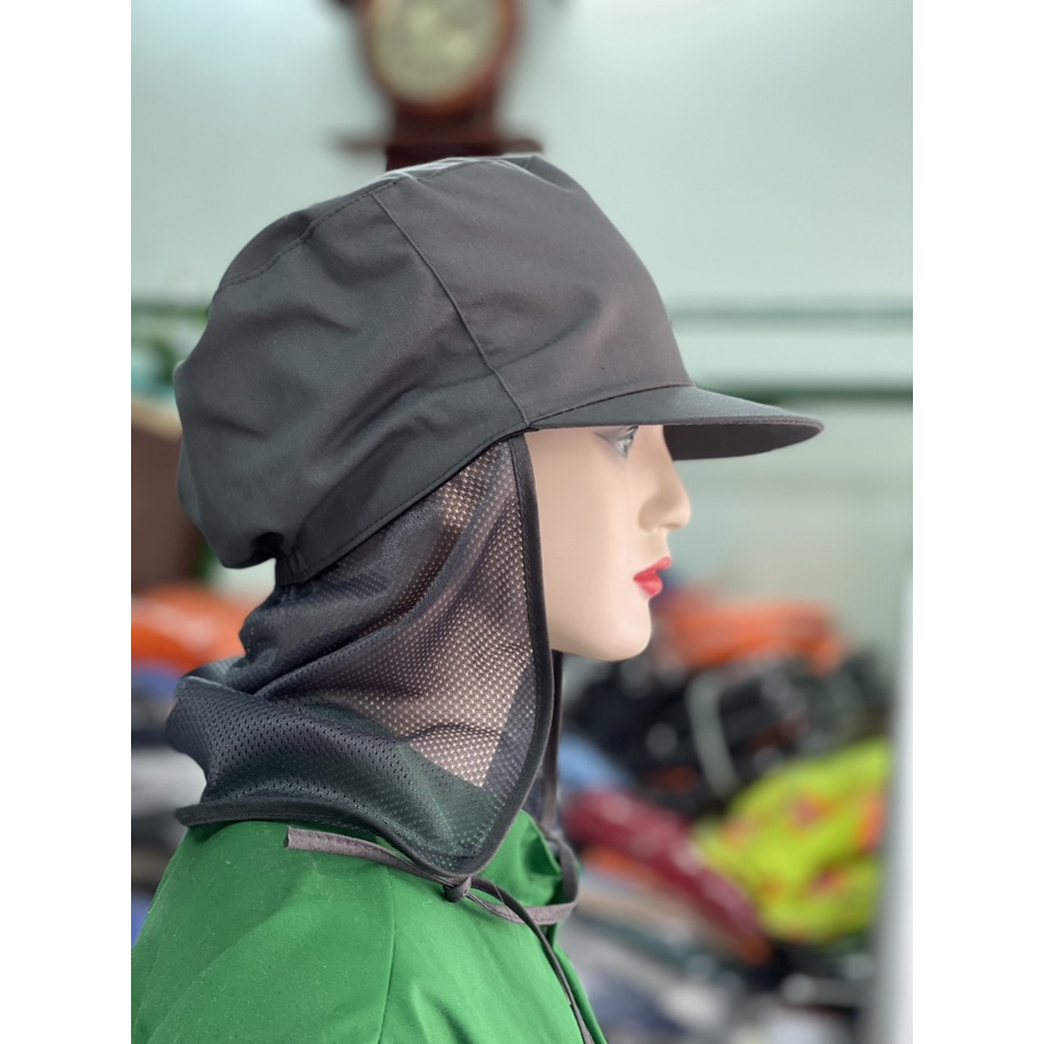 Nón Phòng Sạch Có Lưới Dài _ Hình Chụp Thật