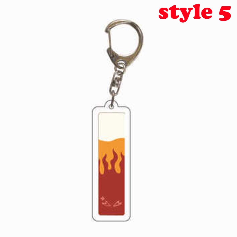 Móc khóa nhựa acrylic phong cách anime Demon Slayer Kimetsu No Yaiba