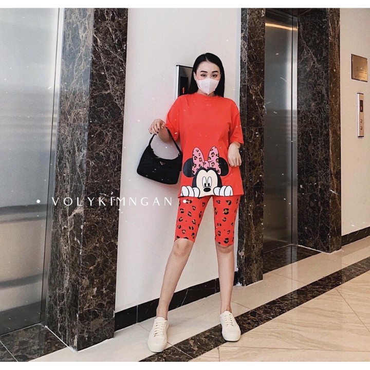 Set bộ ngố MICKEY MOUSE M001 from dáng áo thụng, vải mịn đẹp | BigBuy360 - bigbuy360.vn