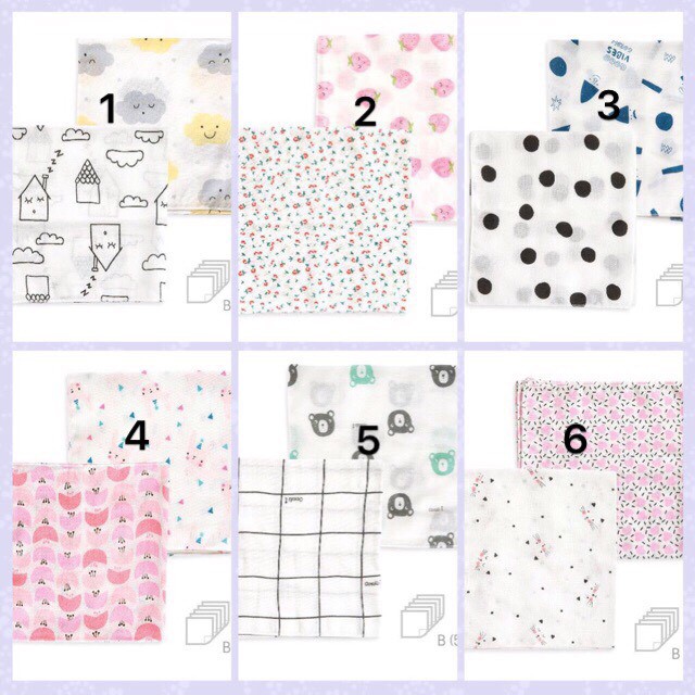 Set 10 khăn xô sữa sợi tre cao cấp nội địa Hàn Quốc - Cordi